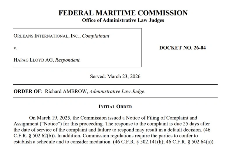 Hapag-Lloyd Sued by Meat Importer for Over $1.1M Over Unfair D&D Fees